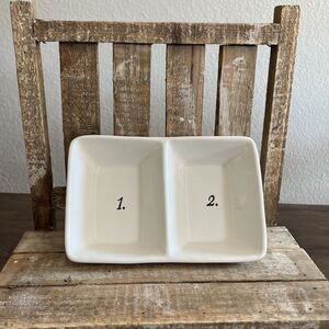 RAE DUNN‎ Artisan Numbered  Number 1  2   Divided Dish Tray RARE HARD TO FIND